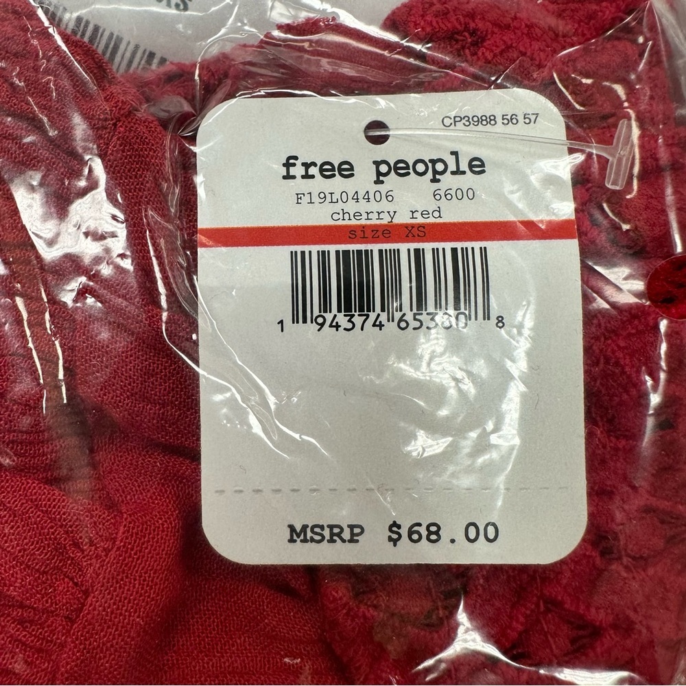 Free People Adella Cami in Cherry Red - Picture 8 of 8